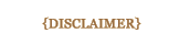 Disclaimer
